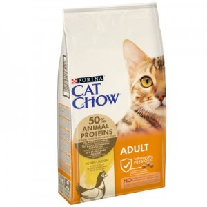 Cat Chow Adult cu pui si curcan 1.5kg