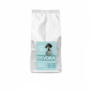 Devora Grain Free Starter cu curcan, hering si mazare 7.5 kg