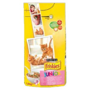 Friskies Cat Junior cu Pui Lapte si Legume 1.5kg
