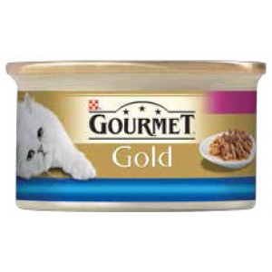 Gourmet Gold Cubulete de carne in sos cu pui si ficat 85g