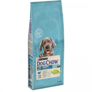 Dog Chow Large Breed Puppy cu curcan 14kg